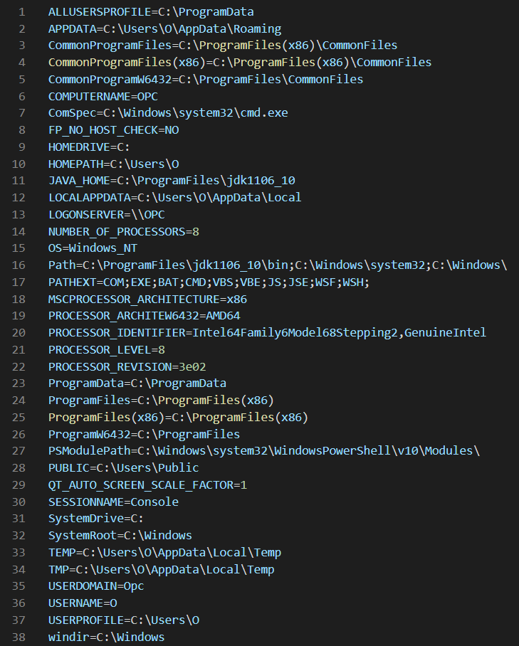 Figure 35 – The information parsed by the malware