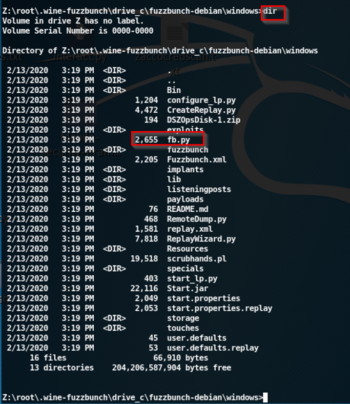 fb.py is the python script for the FuzzBunch